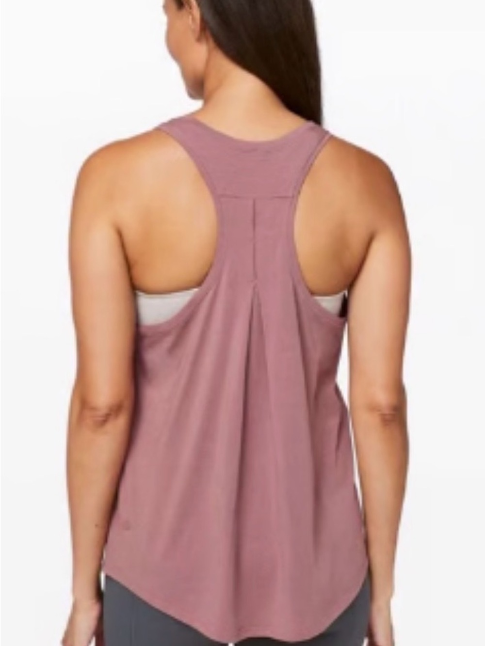 Lululemon Love Tank Pleated Moss Rose
